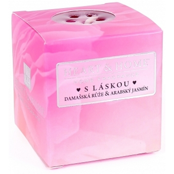 Heart & Home S láskou Sojová vonná svíčka bez obalu hoří až 15 hodin 53 g