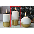 Lima Aroma linie svíčka zlatá válec 60 x 120 mm 1 kus