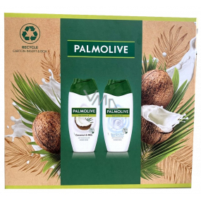 Palmolive Naturals Coconut & Milk sprchový krém 250 ml + Sensitive Skin Milk Protein sprchový krém 250 ml, kosmetická sada Palmolive Naturals Coconut & Milk sprchový krém 250 ml + Sensitive Skin Milk Protein sprchový krém 250 ml, kosmetická sada