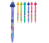 Colorino Gumowalne pióro Jelly Heads niebieskie, niebieski wkład 0,5 mm