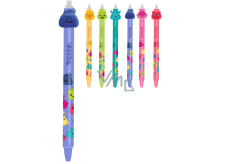 Colorino Gumowalne pióro Jelly Heads niebieskie, niebieski wkład 0,5 mm