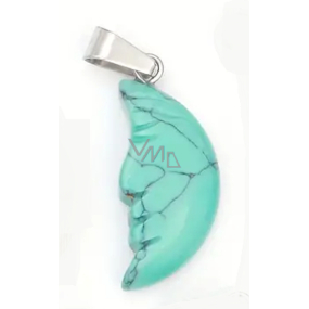 Tyrkenit Księżyc przywieszek naturalny kamień, ręcznie szlifowana figurka 2,2 x 10 mm, kamień młodych ludzi, szuka życiowego celu Tyrkenit Księżyc przywieszek naturalny kamień, ręcznie szlifowana figurka 2,2 x 10 mm, kamień młodych ludzi, szuka życiowego celu