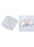 Plastowa skrzyneczka czarna mini 3,5 x 3,5 x 1,8 cm 1 sztuka