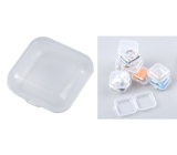 Plastowa skrzyneczka czarna mini 3,5 x 3,5 x 1,8 cm 1 sztuka