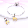 Zawieszka ze srebra próby 925 Antylopa, charms do bransoletki