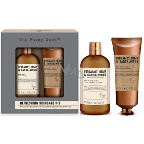 Baylis & Harding Bergamotka, Konopie i Drzewo Sandałowe mydło do twarzy 300 ml + balsam po goleniu 130 ml, zestaw kosmetyczny dla mężczyzn