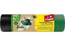Fino Green Life recyklingowe worki PE na odpady, 63 × 72 cm, 60 l, 10 sztuk