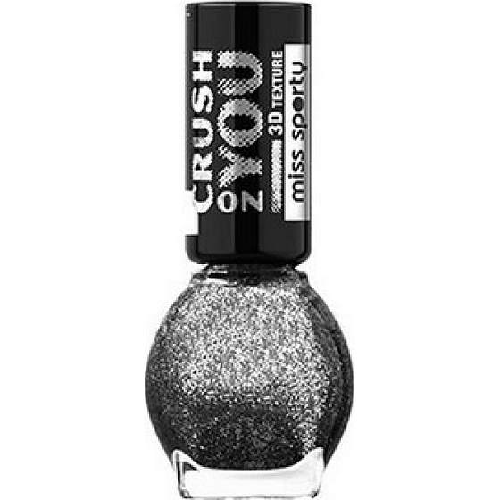 Miss Sporty Crush On You lak na nehty 062 Cosmic Black 7 ml