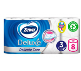 Zewa Deluxe Aqua Tube Delicate Care papier toaletowy 150 arkuszy 3 warstwy 8 sztuk, rolka, którą można spłukać