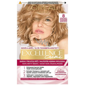 Loreal Paris Excellence Creme farba do włosów 8 Jasny Blond