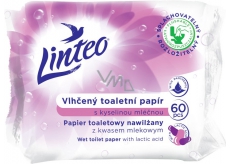 Linteo Wilgotny papier toaletowy z kwasem mlekowym 60 sztuk