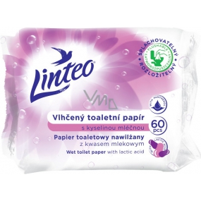 Linteo Wilgotny papier toaletowy z kwasem mlekowym 60 sztuk