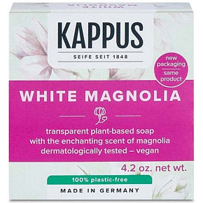 Kappus White Magnolia - Biała Magnolia luksusowe mydło toaletowe 125 g