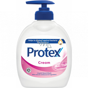 Protex Cream antybakteryjne płynne mydło z pompką 300 ml Protex Cream antybakteryjne płynne mydło z pompką 300 ml