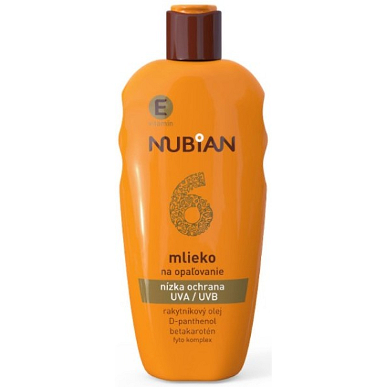 Nubian OF6 mléko na opalování 200 ml