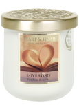 Heart & Home Miłosna historia świeca sojowa zapachowa średnia aż 30 godzin 110 g