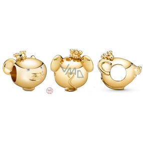 Zawieszka ze srebra próby 925 Szczur - pierwszy znak w 12-letnim cyklu chińskiego zodiaku, koralik do bransoletki Zawieszka ze srebra próby 925 Szczur - pierwszy znak w 12-letnim cyklu chińskiego zodiaku, koralik do bransoletki