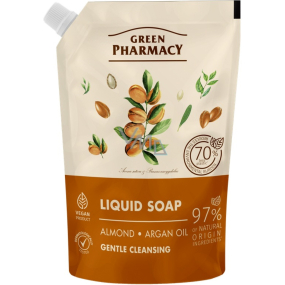 Green Pharmacy Migdał i olejek arganowy mydło płynne uzupełnienie 460 ml