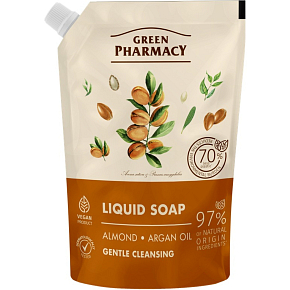 Green Pharmacy Migdał i olejek arganowy mydło płynne uzupełnienie 460 ml