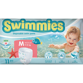 Swimmies pieluchy do wody 9-15 kg, 11 szt. Swimmies pieluchy do wody 9-15 kg, 11 szt.