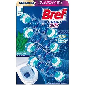 Bref WC blok Color Auto Aktiv Eukalyptus 4 x 50 g Bref WC blok Color Auto Aktiv Eukalyptus 4 x 50 g