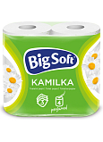 Big Soft Kamilka 3-warstwowy papier toaletowy, 4 rolki, 16,8 m rolka