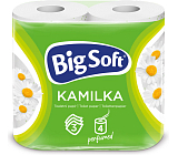 Big Soft Kamilka 3-warstwowy papier toaletowy, 4 rolki, 16,8 m rolka