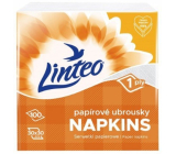 Linteo Satin serwetki papierowe 33 x 33 cm 100 sztuk białe