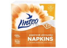 Linteo Satin serwetki papierowe 33 x 33 cm 100 sztuk białe