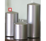 Lima Metal Serie świeczka srebrna walec 80 x 150 mm 1 sztuka