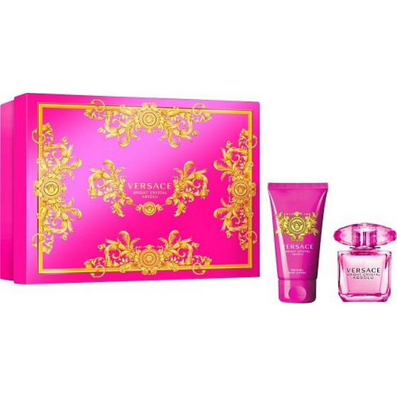 Versace Bright Crystal Absolu parfémovaná voda pro ženy 30 ml + tělové mléko 50 ml, dárková sada