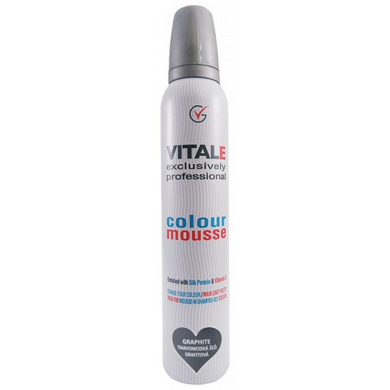 Vitale Exclusively Professional barvící pěnové tužidlo Graphite - Grafitová 200 ml