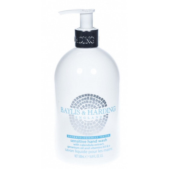Baylis & Harding Sensitive tekuté mýdlo na ruce dávkovač 500 ml