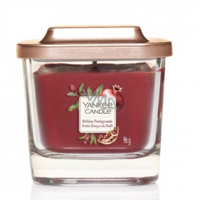 Yankee Candle Holiday Pomegranate - Sváteční granátové jablko sojová vonná svíčka Elevation malá sklo malé 1 knot 96 g