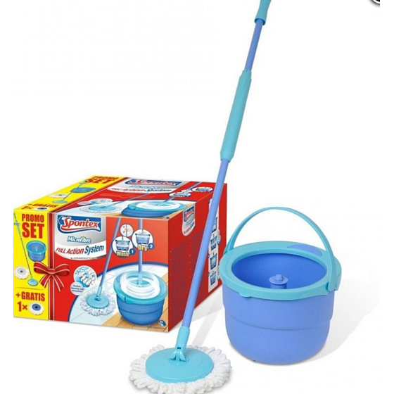 Spontex Full Action System třásňový mop + náhrada zdarma set
