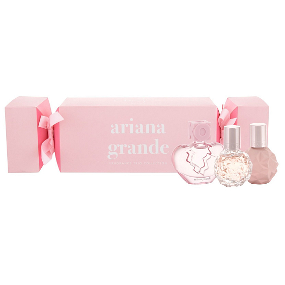 Ariana Grande Sweet Like Candy parfémovaná voda pro ženy 7,5 ml + Thank U, Next parfémovaná voda pro ženy 7,5 ml + Ari parfémovaná voda pro ženy 7,5 ml, dárková sada pro ženy