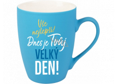 Albi Sametowy kubek Wszystko najlepsze turkusowy 300 ml