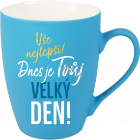 Albi Sametowy kubek Wszystko najlepsze turkusowy 300 ml