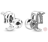 Zawieszka ze srebra próby 925 znak zodiaku Koziorożec, koralik do bransoletki