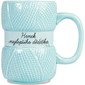 Albi Kubek najlepszego dziadka niebieski pleciony 400 ml