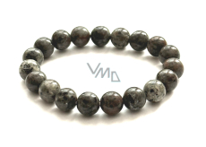 Yooperlit elastyczny bransoletka naturalny kamień, kulka 10 mm / 16 - 17cm, kamień prawdy