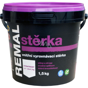 REMAL Stěrka na zeď vyrovnávací štuk, 1,5 kg REMAL Stěrka na zeď vyrovnávací štuk, 1,5 kg