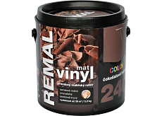 REMAL Vinyl Color mat farba zmywalna na ścianę, 240 czekoladowy brąz, 3,2 kg