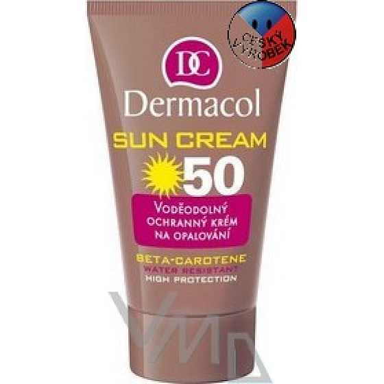 Dermacol Sun Cream SPF50 voděodolný ochranný krém na opalování 50 ml