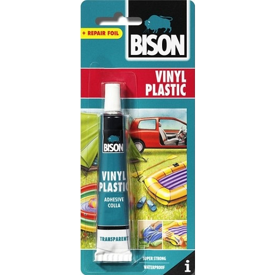Bison Vinyl Plastic klej do miękkich tworzyw sztucznych z łatą wodoodporny 25 ml