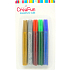 CreaFun Dekorační barvy Třpytivé na papír, textil, sklo 5 x 15 ml