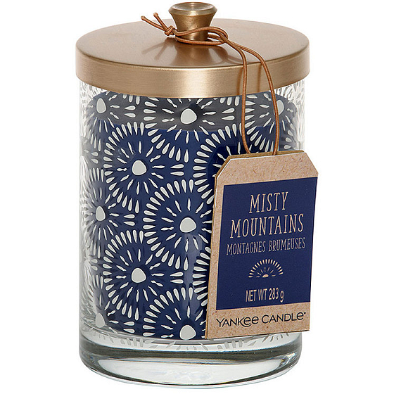 Yankee Candle Tumbler Misty Mountains - Mlžné hory vonná svíčka sklo Wanderlust 283 g