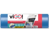 viGO! Worki na śmieci do kosza z funkcją zasuwania, 13 µ, 60 litrów 60 x 70 cm 13µ 10 sztuk