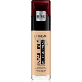 Loreal Paris Infallible 24H Fresh Wear Foundation make-up kryje nedokonalosti, nestírá se, nevysušuje pleť 100 Linen 30 ml Loreal Paris Infallible 24H Fresh Wear Foundation make-up kryje nedokonalosti, nestírá se, nevysušuje pleť 100 Linen 30 ml