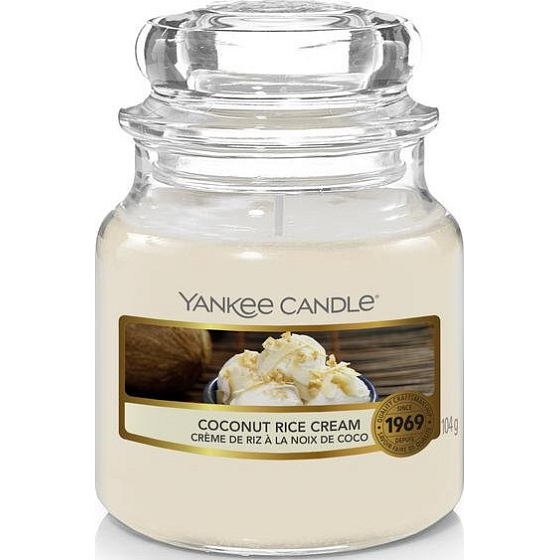 Yankee Candle Coconut Rice Cream - Krem z kokosowego ryżu - zapachowa świeczka Classic mała szklana 104 g